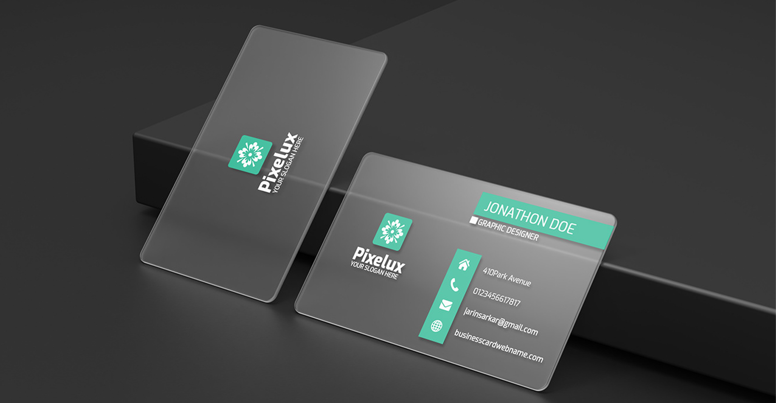 clear vs frosted plastic business cards