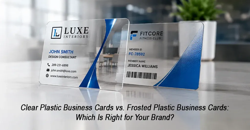 clear plastic card blog banner