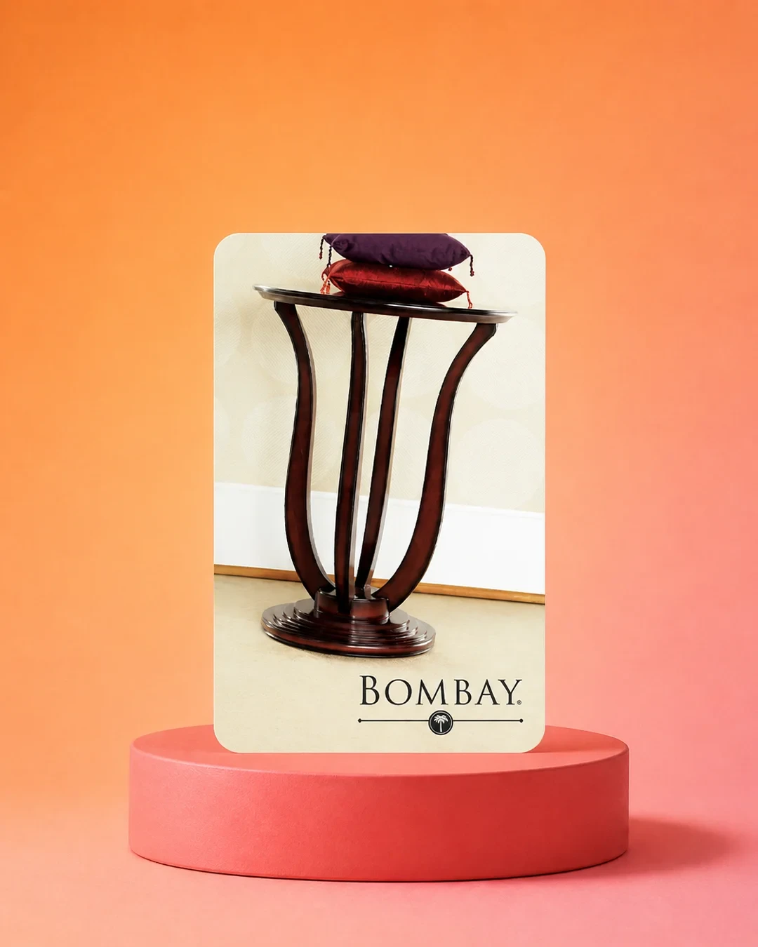 bombay furniture display card