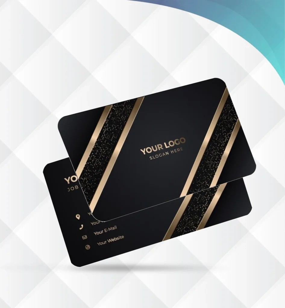 luxury black business card