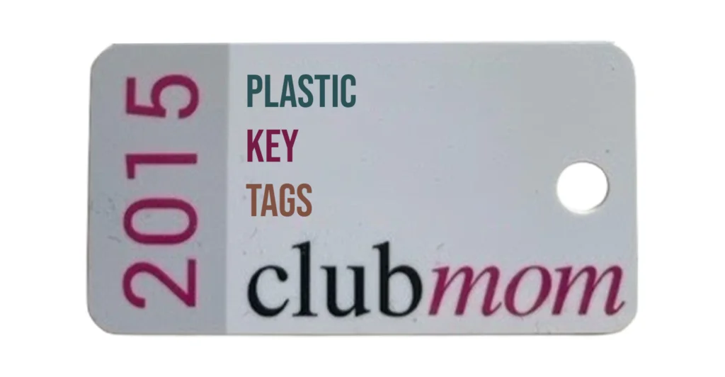 plastic key tags clubmom